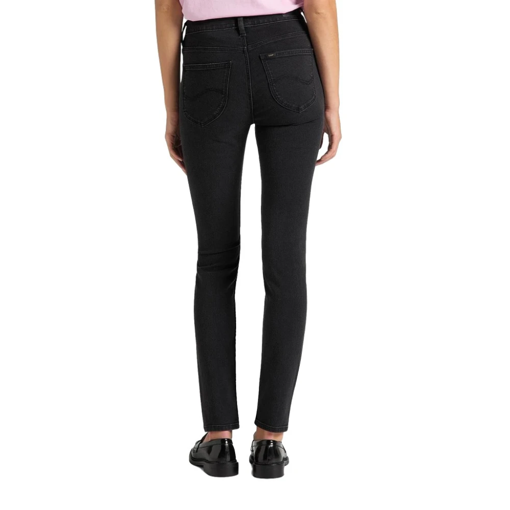 Lee Gewatteerde schoudertas & Skinny Fit Jeans Black Dames