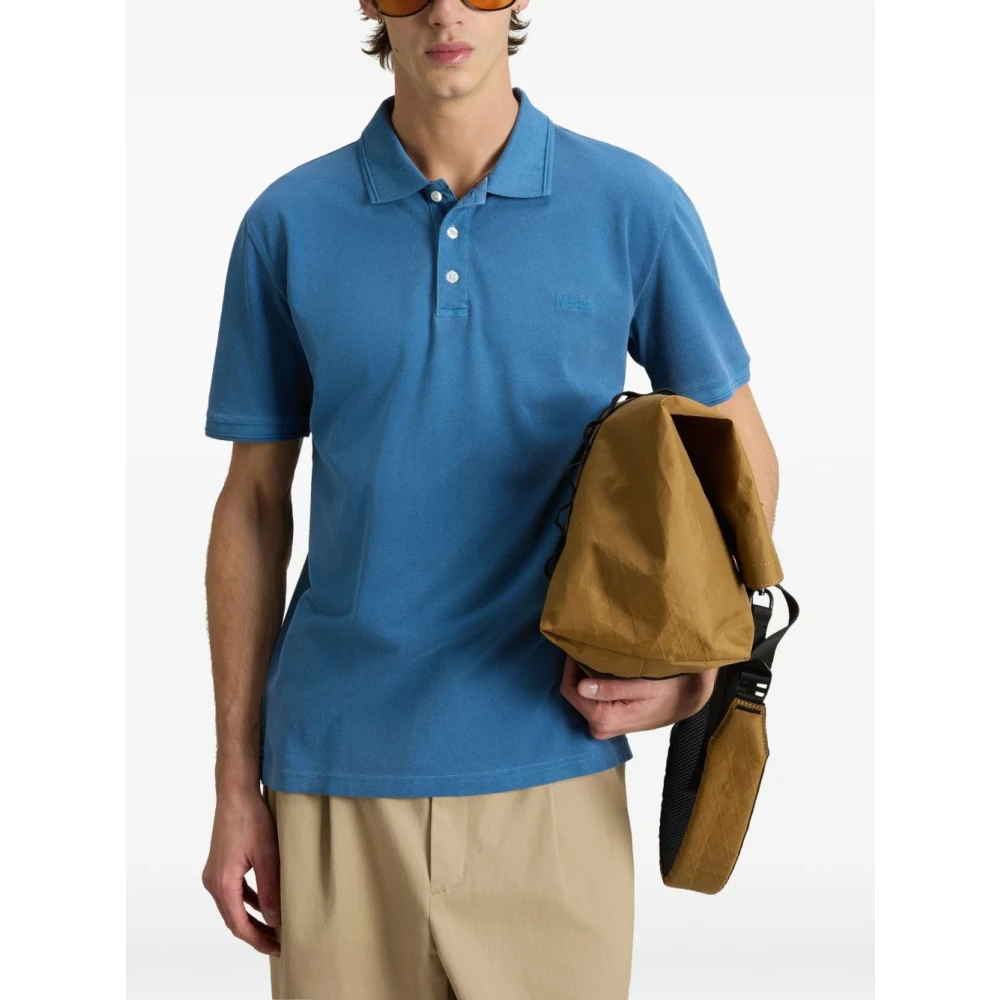 Woolrich Lichtblauwe T-shirts en Polos Blue Heren