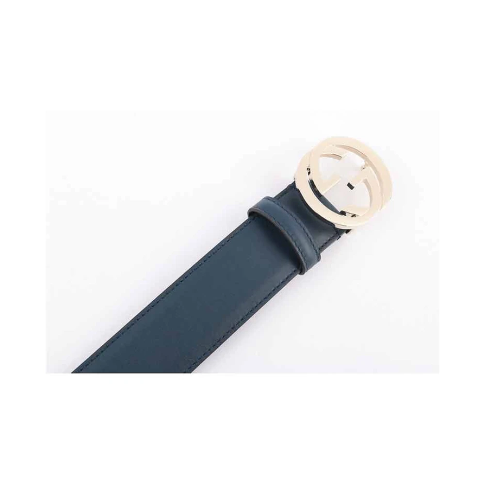 Gucci Logoriem-riem Blue Dames