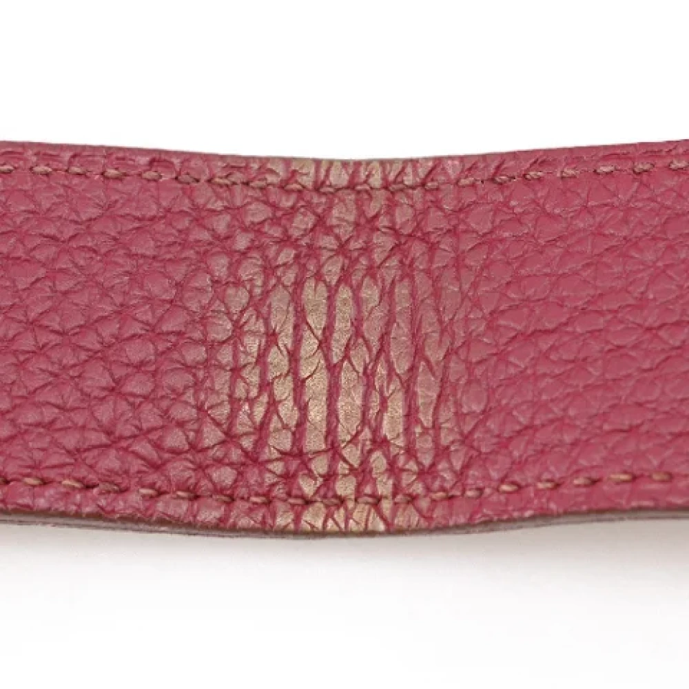 Hermès Vintage Pre-owned Leather shoulder-bags Red Dames