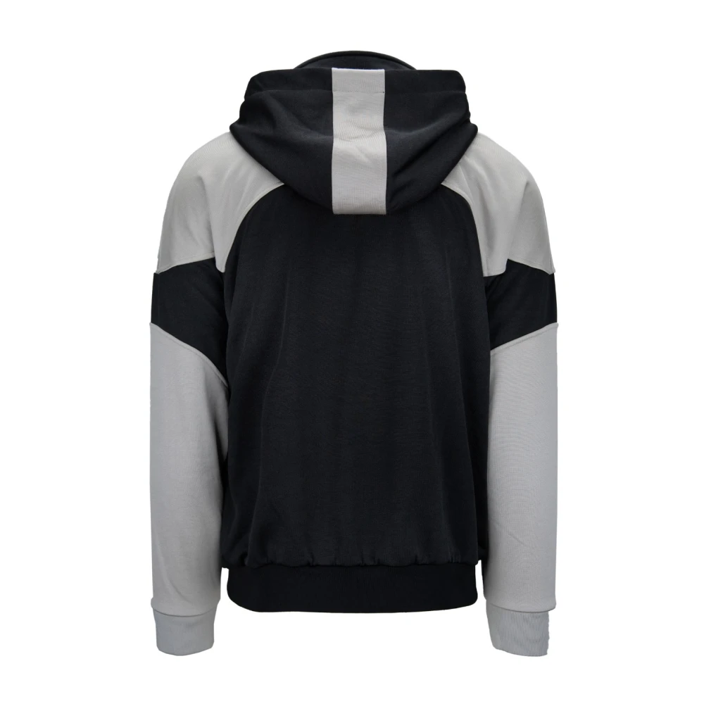 Saint Laurent Heren Zip Hoodie met Hoge Kraag Black Heren