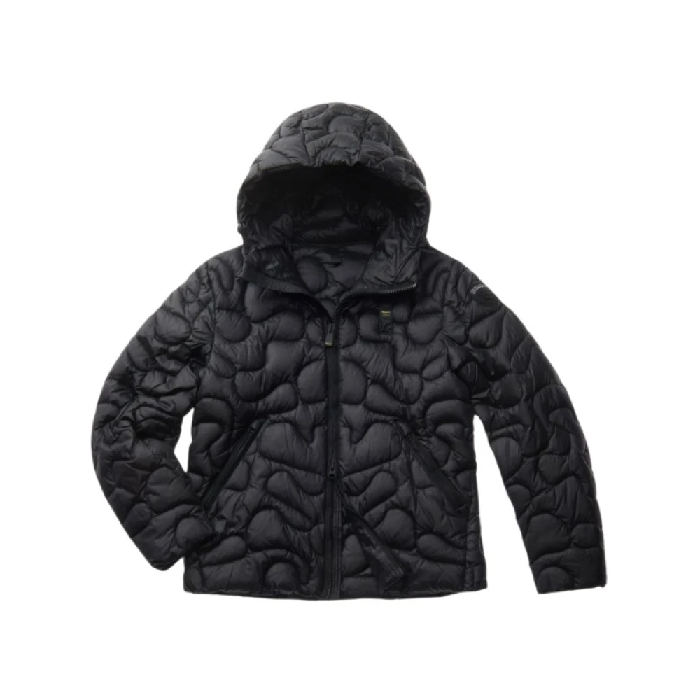 Blauer Zwarte Winterjassen Black Heren