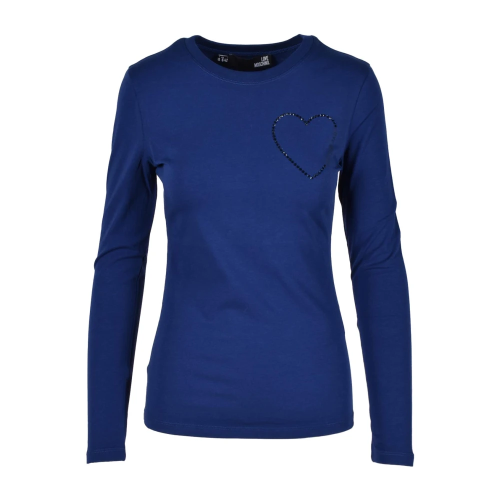 Love Moschino Tshirt Blue Dames