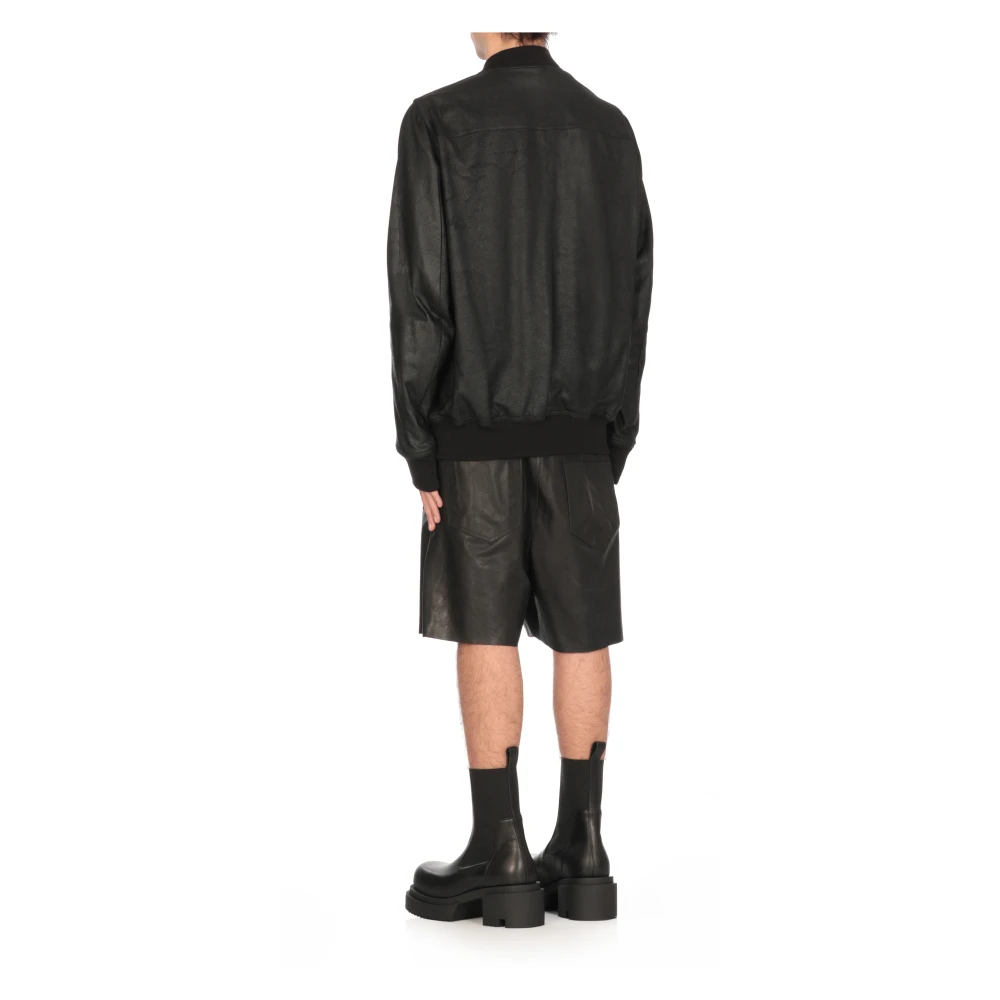 Rick Owens Bauhaus Flight Bomberjack Black Heren