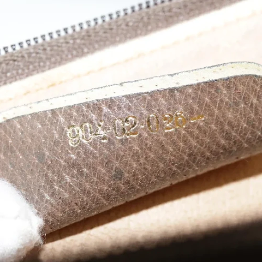Gucci Vintage Pre-owned Leather shoulder-bags Beige Dames
