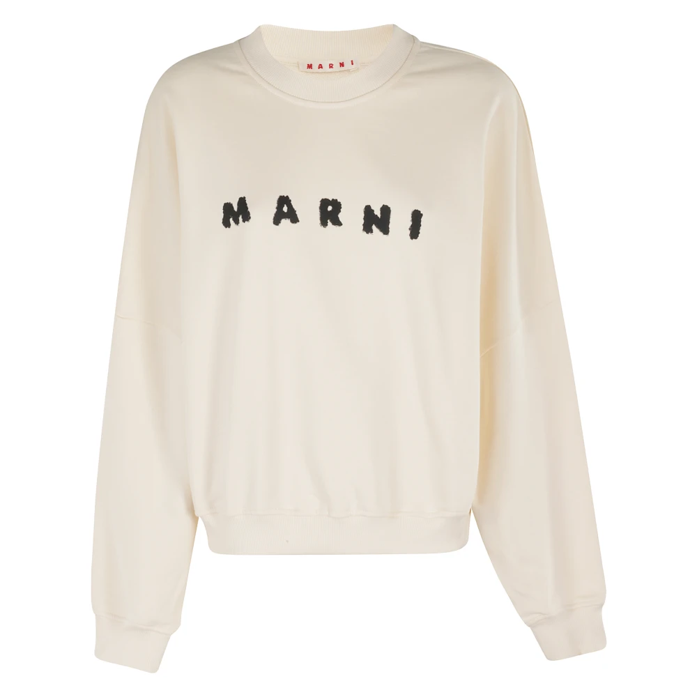 Marni Damen Beige Sweatshirts & Hoodies, Sgröße: