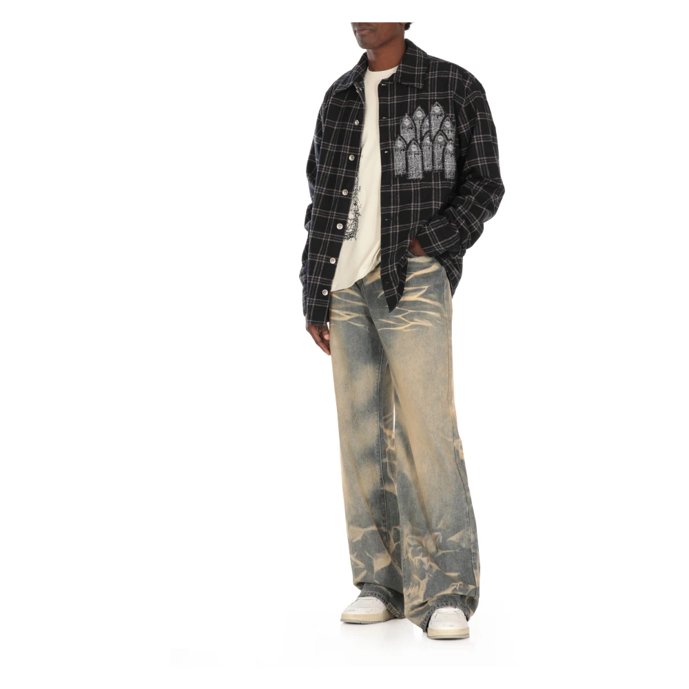 Who Decides War Lichtblauwe Vintage Katoenen Jeans Blue Heren
