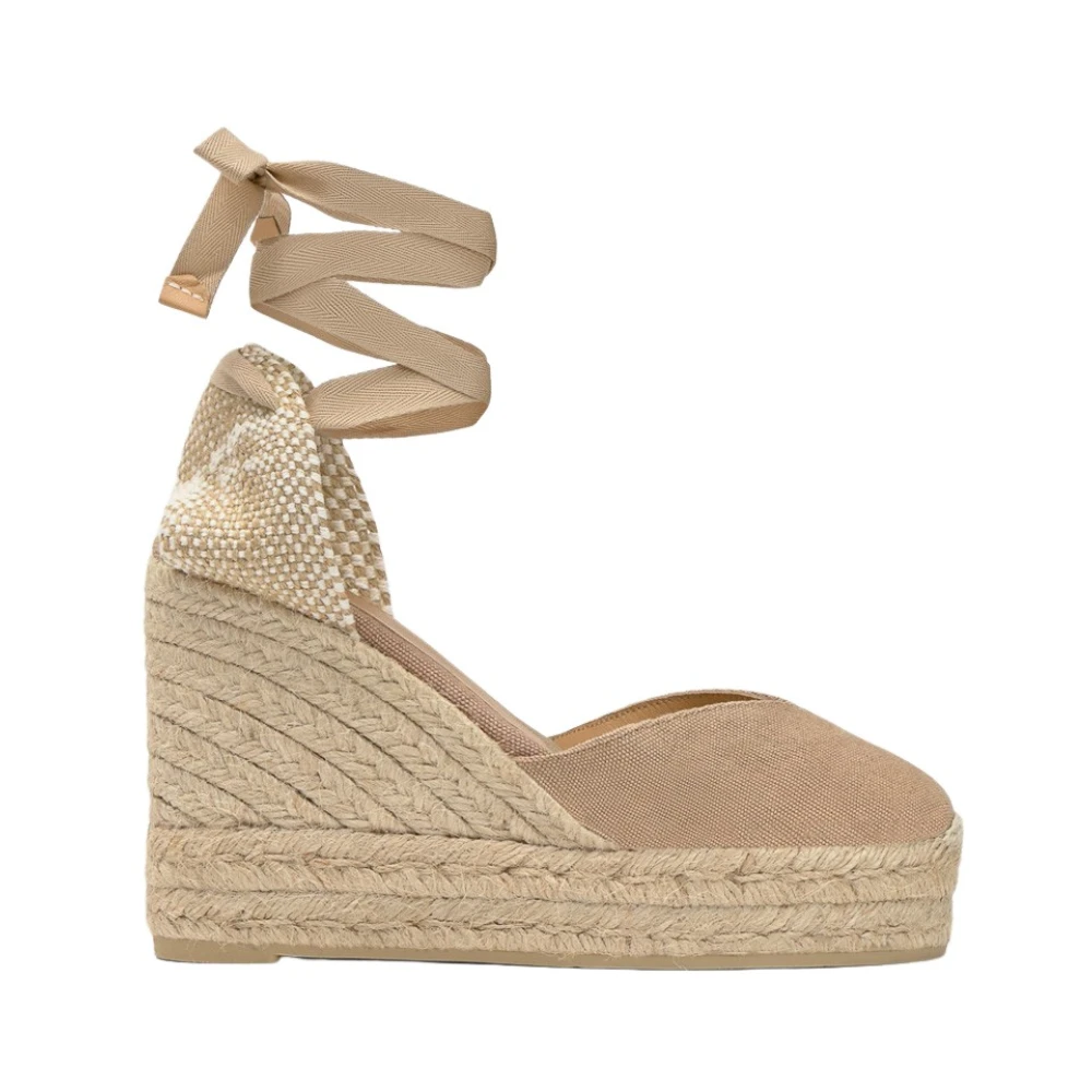 Castañer Women's Beige Wedges, 5 Uk, Chiara Wedge Espadrille