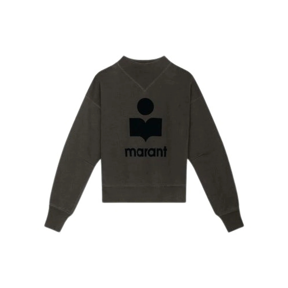 Isabel Marant Étoile Katoenen Sweatshirt met Lange Mouwen en Logo Black Dames