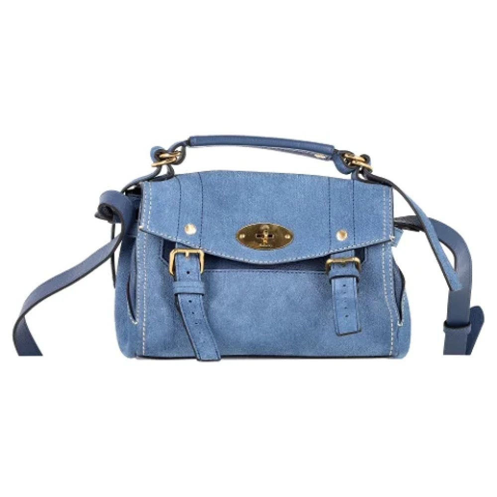 Mulberry Pre-owned Suede shoulder-bags Blue Dames