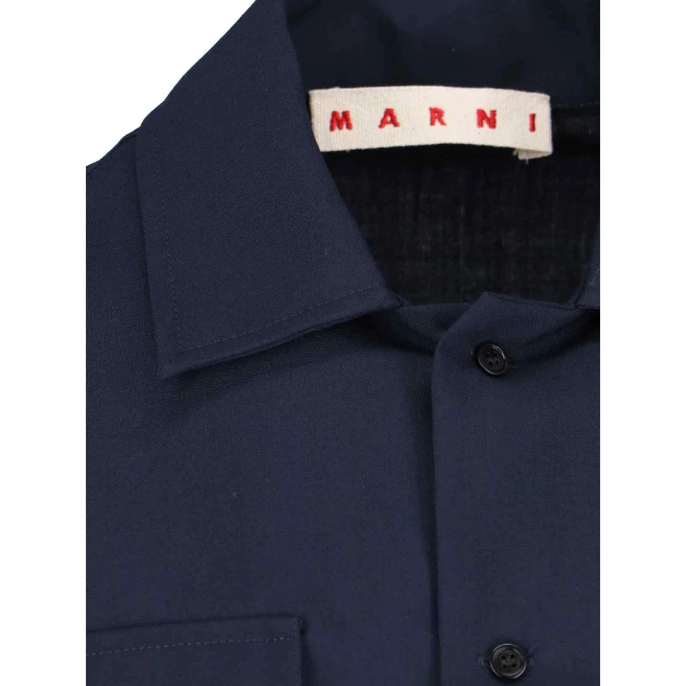 Marni Stijlvolle Overhemden Blue Heren