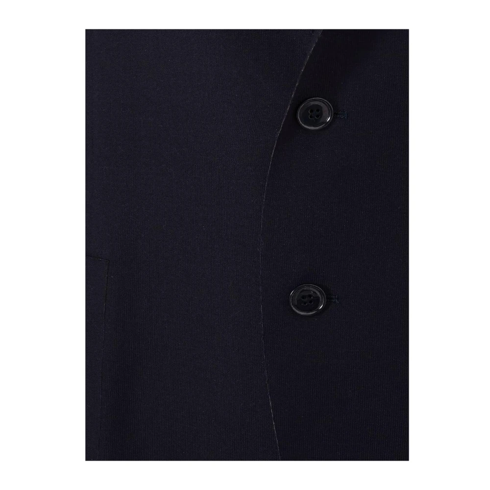 Lardini Blauwe Katoenen Jas met Italiaanse Stijl Blue Heren