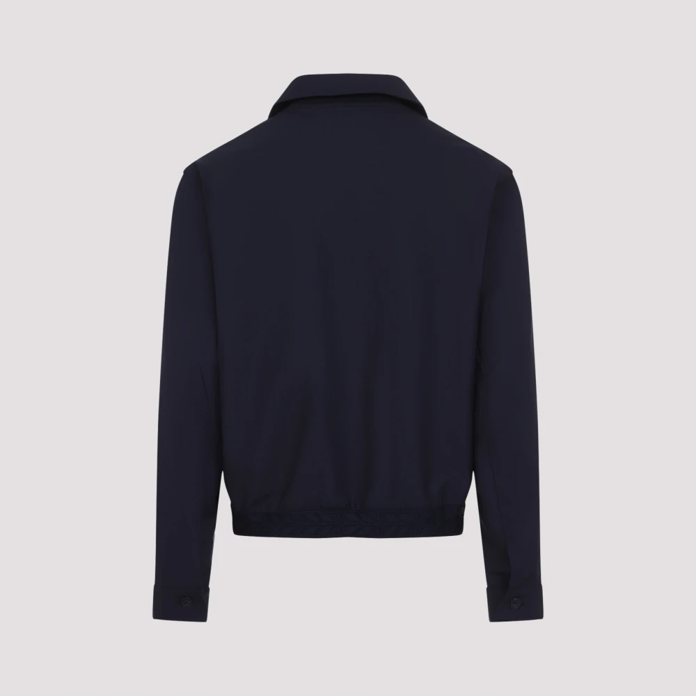 Casablanca Blauwe Wollen Jas Stijlvol Blue Heren