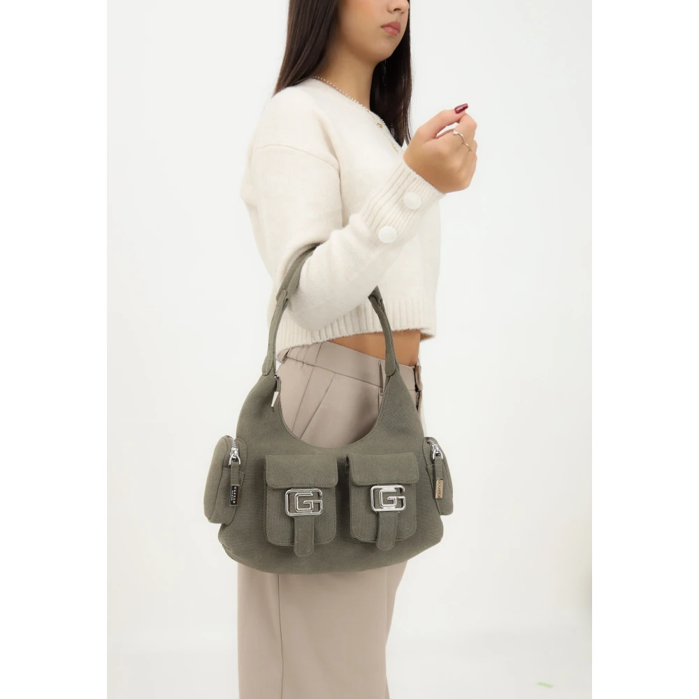 Gaëlle Paris Cargo Stijl Groene Schoudertas Green Dames