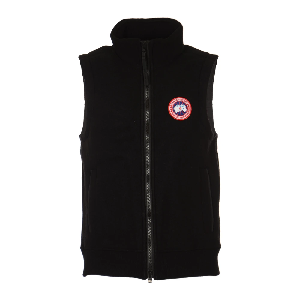 Canada Goose Svarta jackor med CG Mersey Fleece Vest Black, Herr