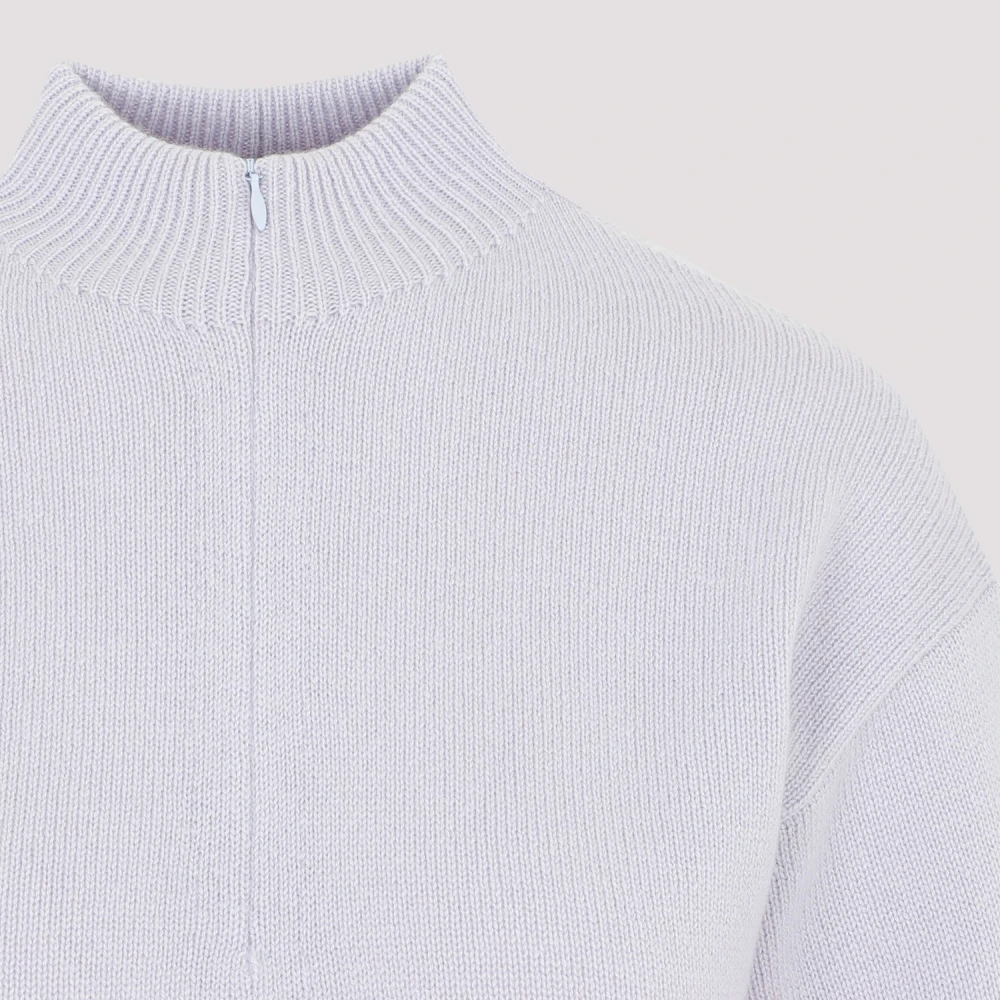 Theory Half Zip Sweater in V4C Hydrangea Purple Dames