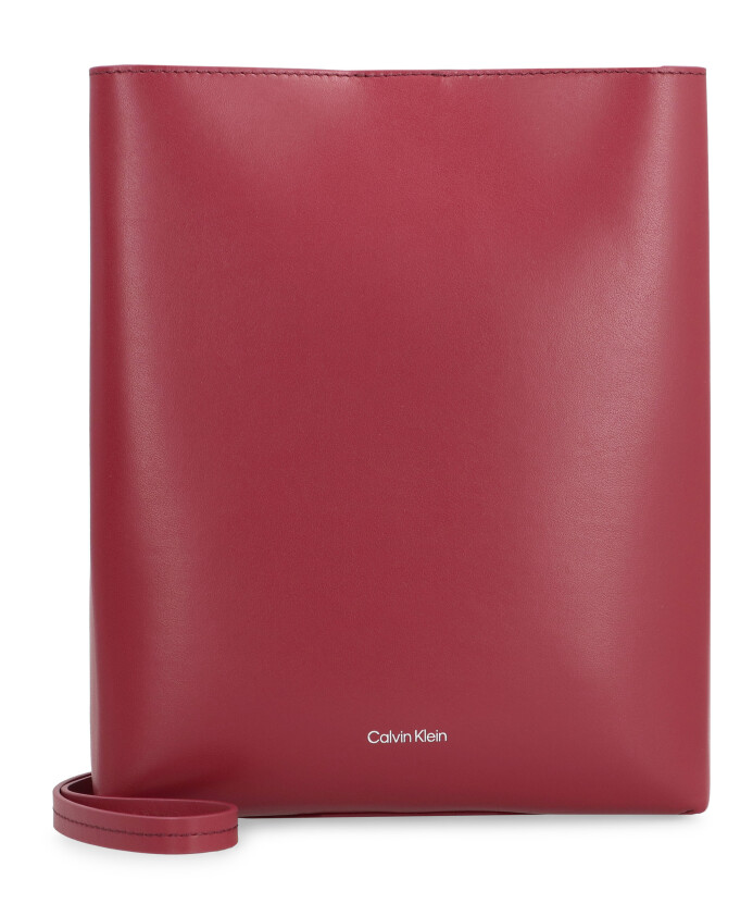 line-leather-crossbody-bag