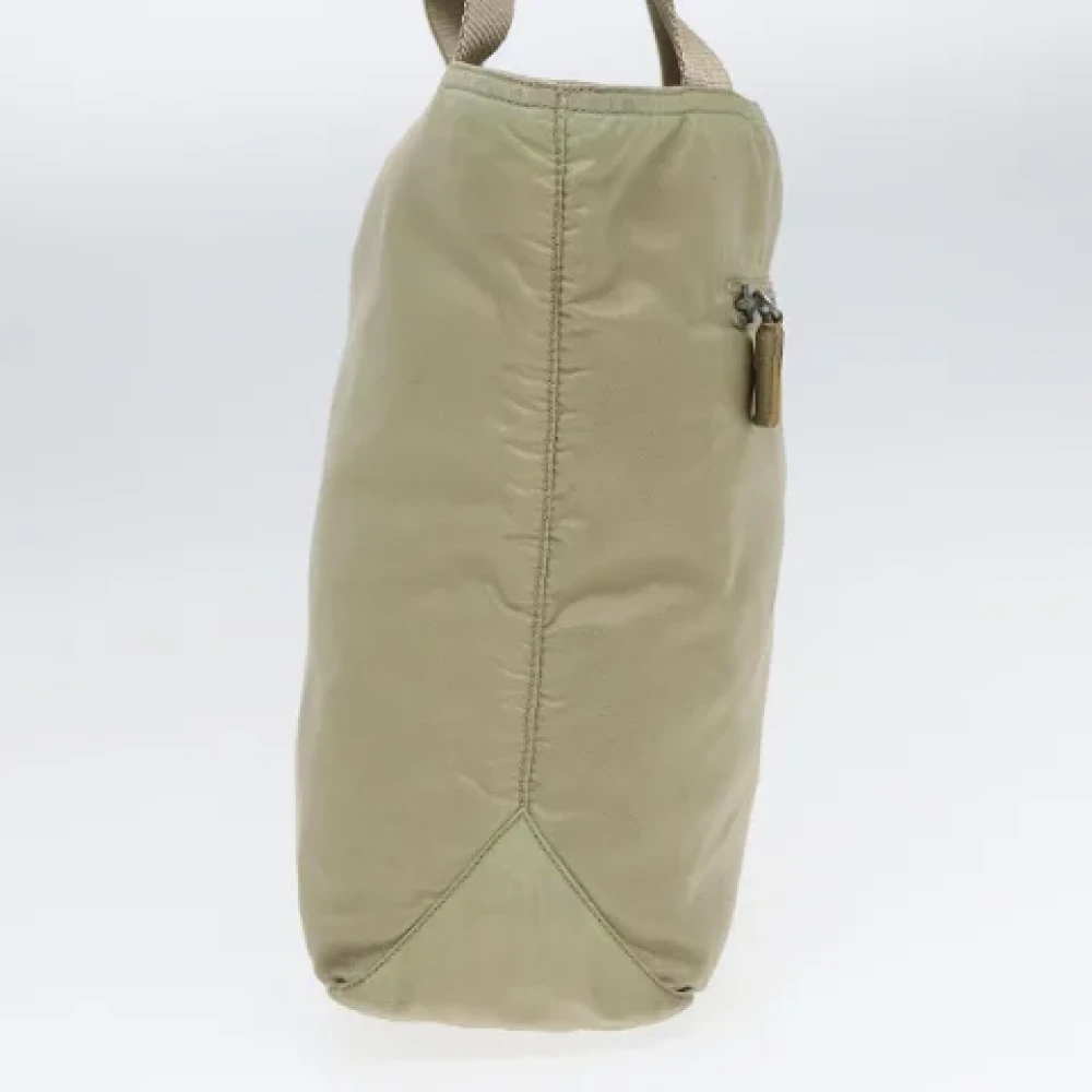 Prada Vintage Pre-owned Nylon totes Beige Dames
