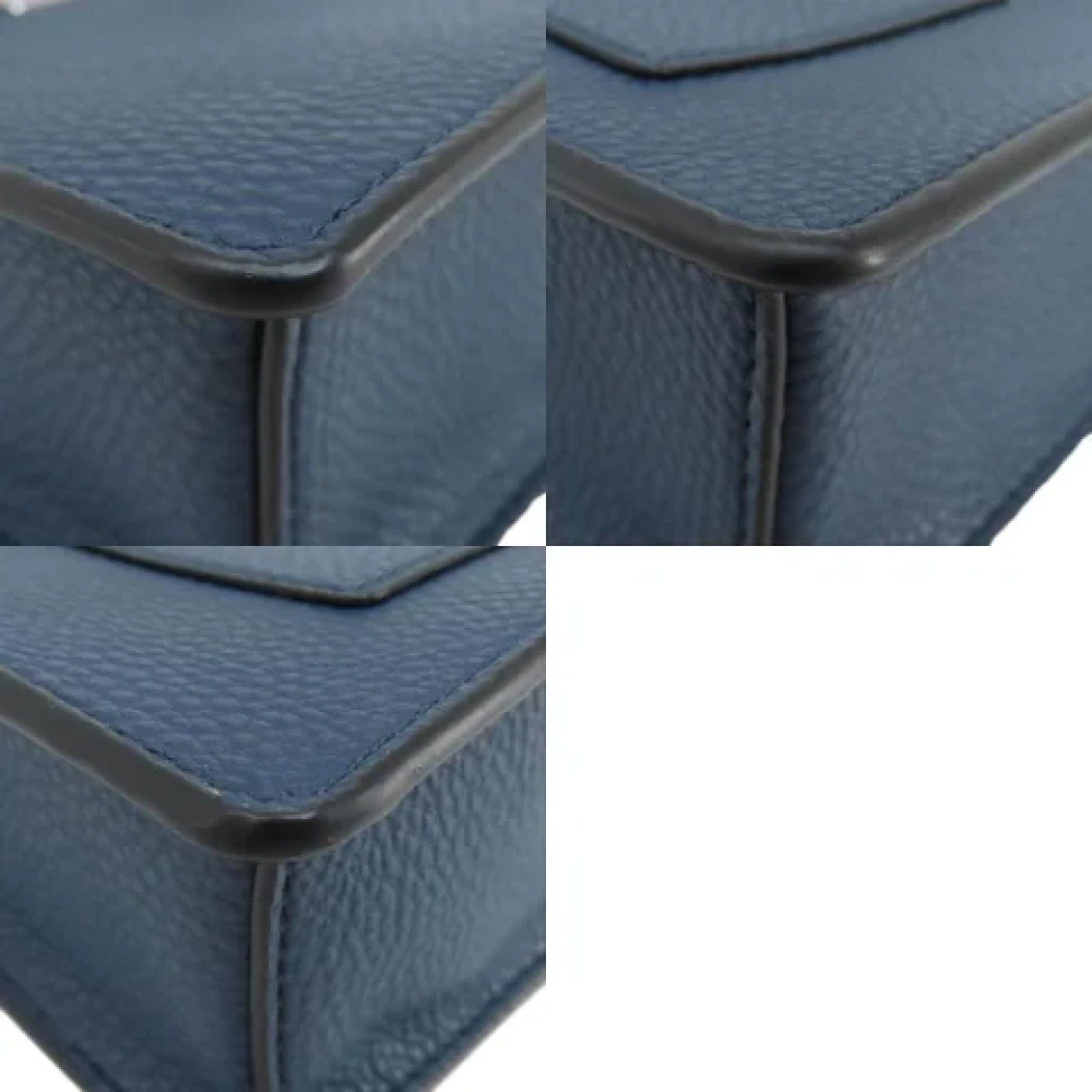 Michael Kors Pre-owned Leather shoulder-bags Blue Dames