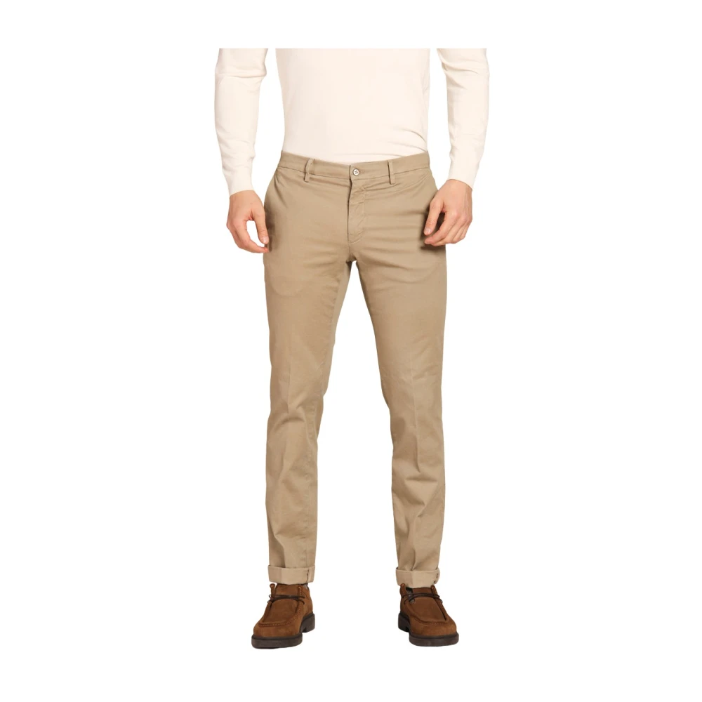 Mason's Gabardine Stretch Chinos Regular Fit Beige Heren