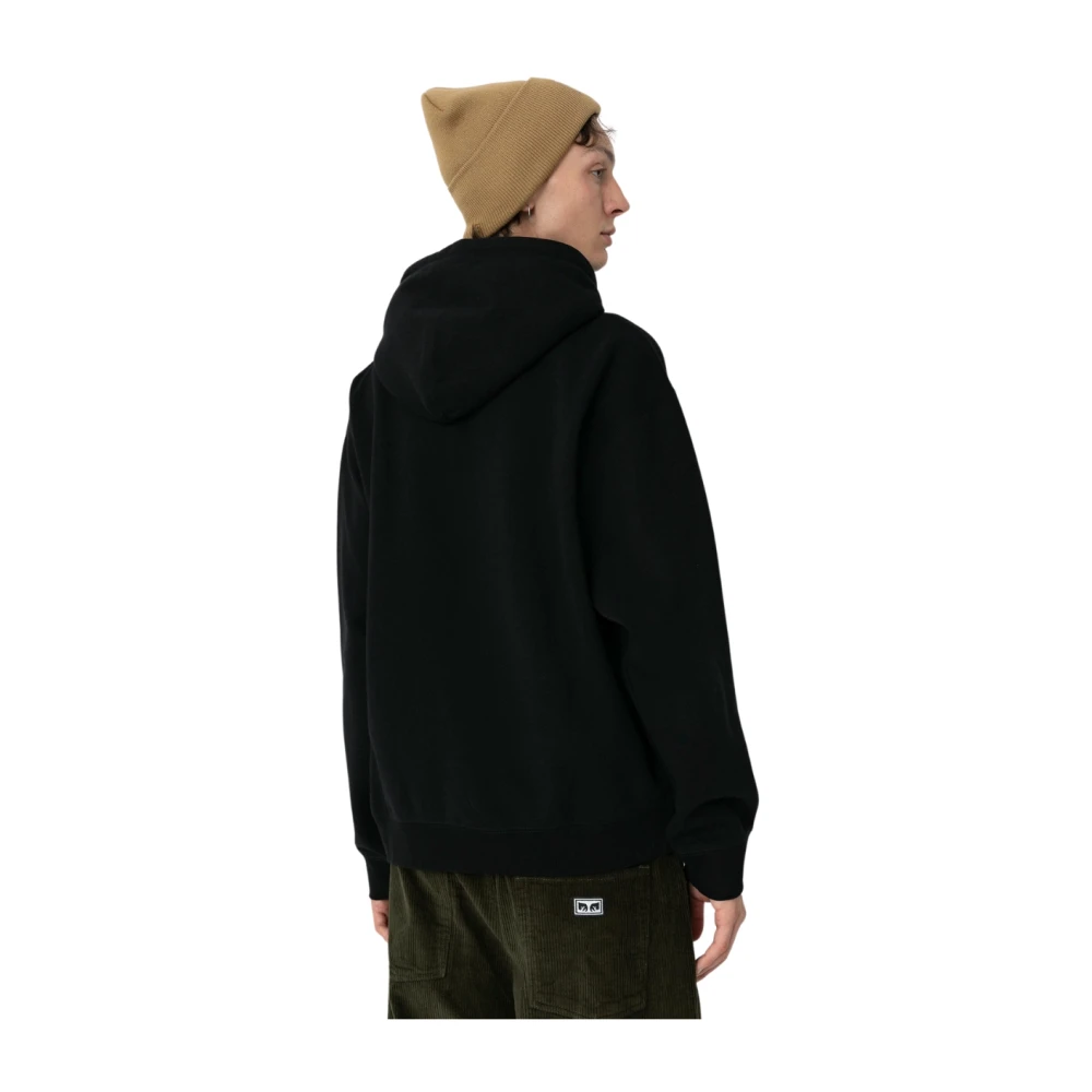 Obey Fleece hoodie Black Heren