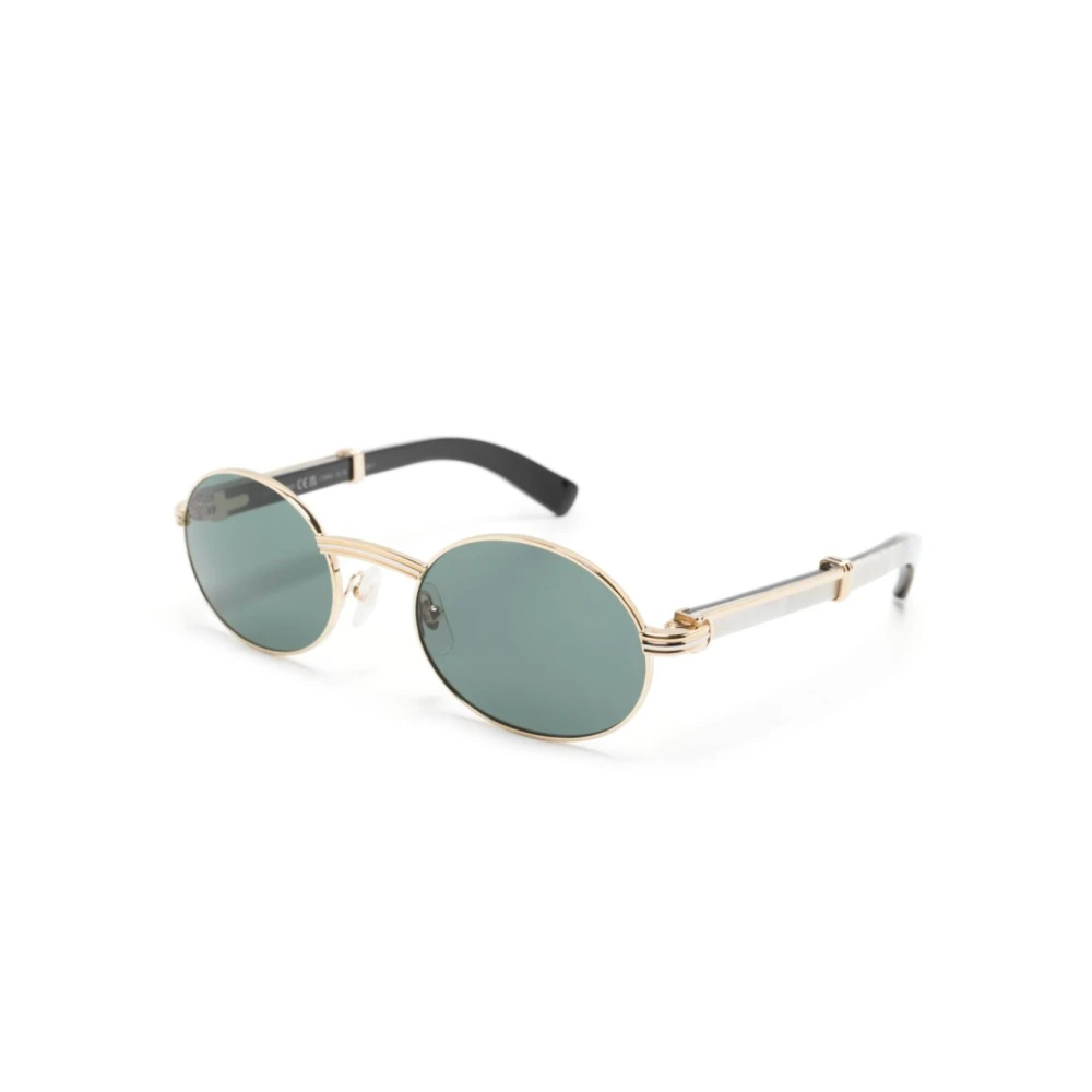 Cartier Men's Yellow Sunglasses, 53 Mm, Ct0464s 003 Sunglasses