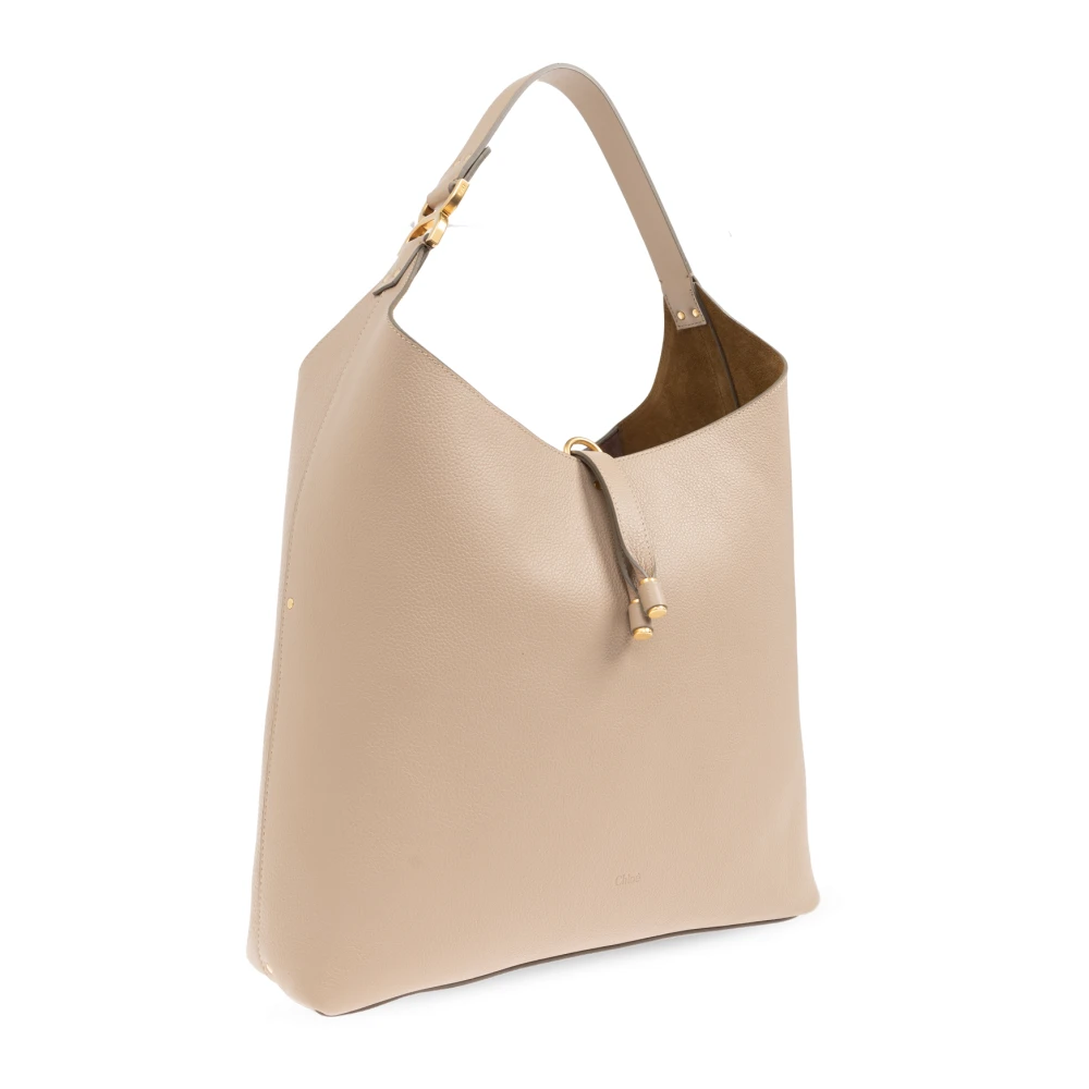 Chloé Tas Marcie Hobo type shopper Beige Dames