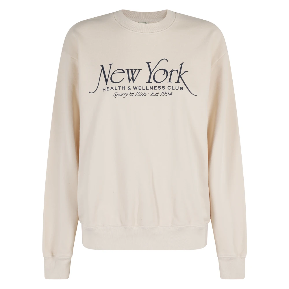 Sporty & Rich Vintage Crewneck Sweatshirt Beige Dames