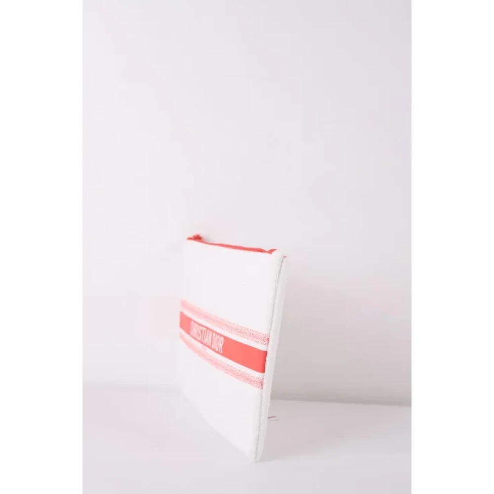 Dior Vintage Pre-owned Cotton dior-bags White Dames