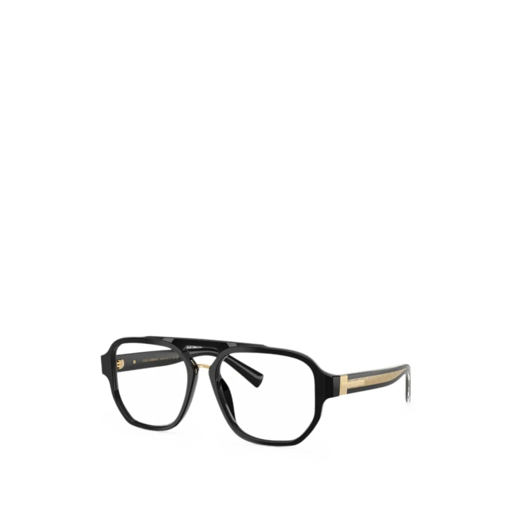 Dolce & Gabbana Herren Transparent Dg3447 501 Optische Fassungen Acetat Schwarz Pilot Normal - Bild 3