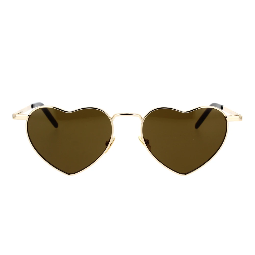 Saint Laurent Unisex Yellow Sunglasses, 52 Mm, Heart-Shaped Sunglasses