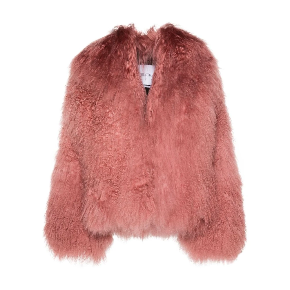 The Attico Vintage Rose Korte Jas Pink Dames