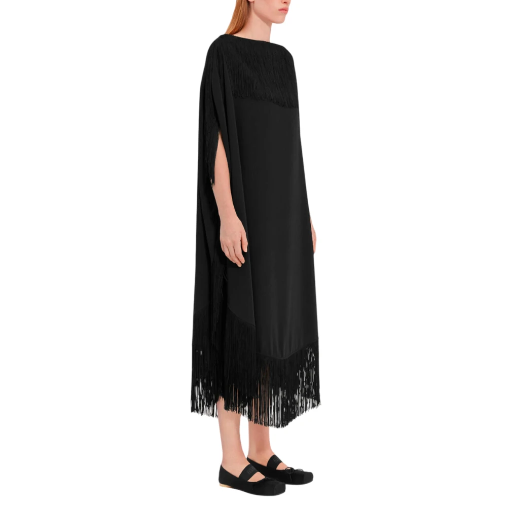 MM6 Maison Margiela Moderne Elegante Zwarte Jurk Black Dames