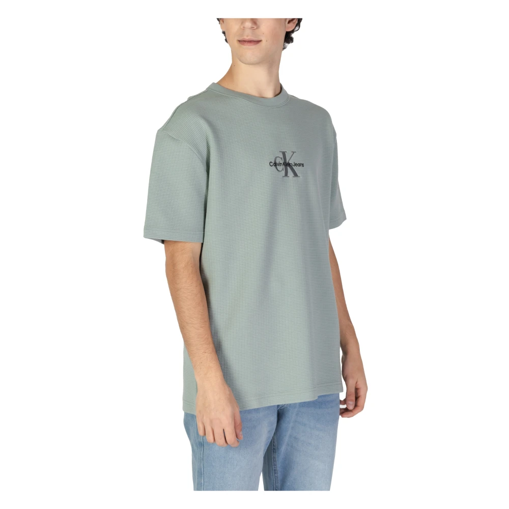 Calvin Klein Jeans Heren Herfst Winter Katoen T-Shirt Polo Green Heren