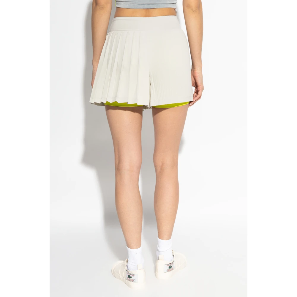 Lacoste Geplooide shorts Gray Dames