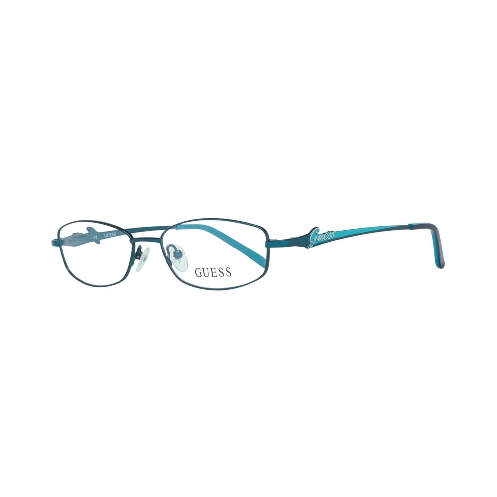 Guess Blauwe Metalen Frames met Gouden Ketting Blue Dames