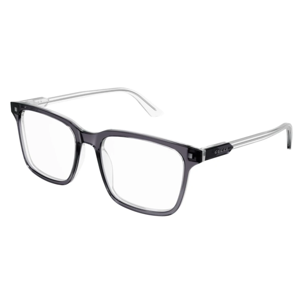 Gucci Unisex Gray Glasses, 55 Mm, Square Optical Frame