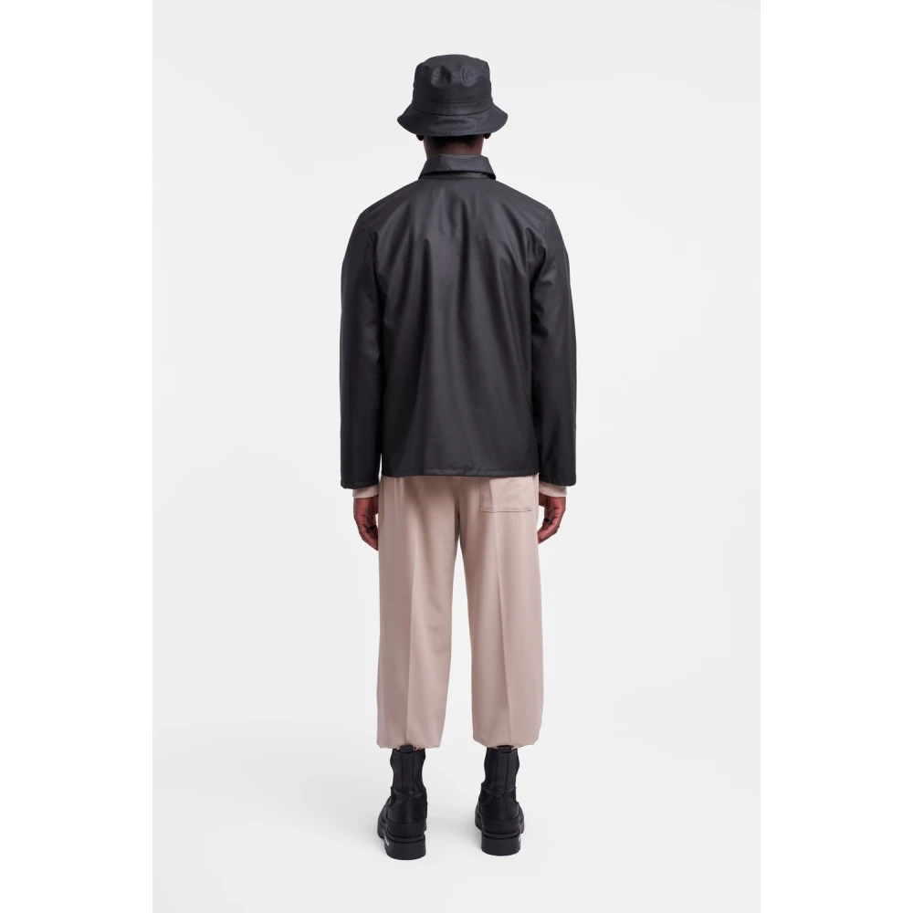 Stutterheim Lichtgewicht Waterdicht Overshirt Black Heren
