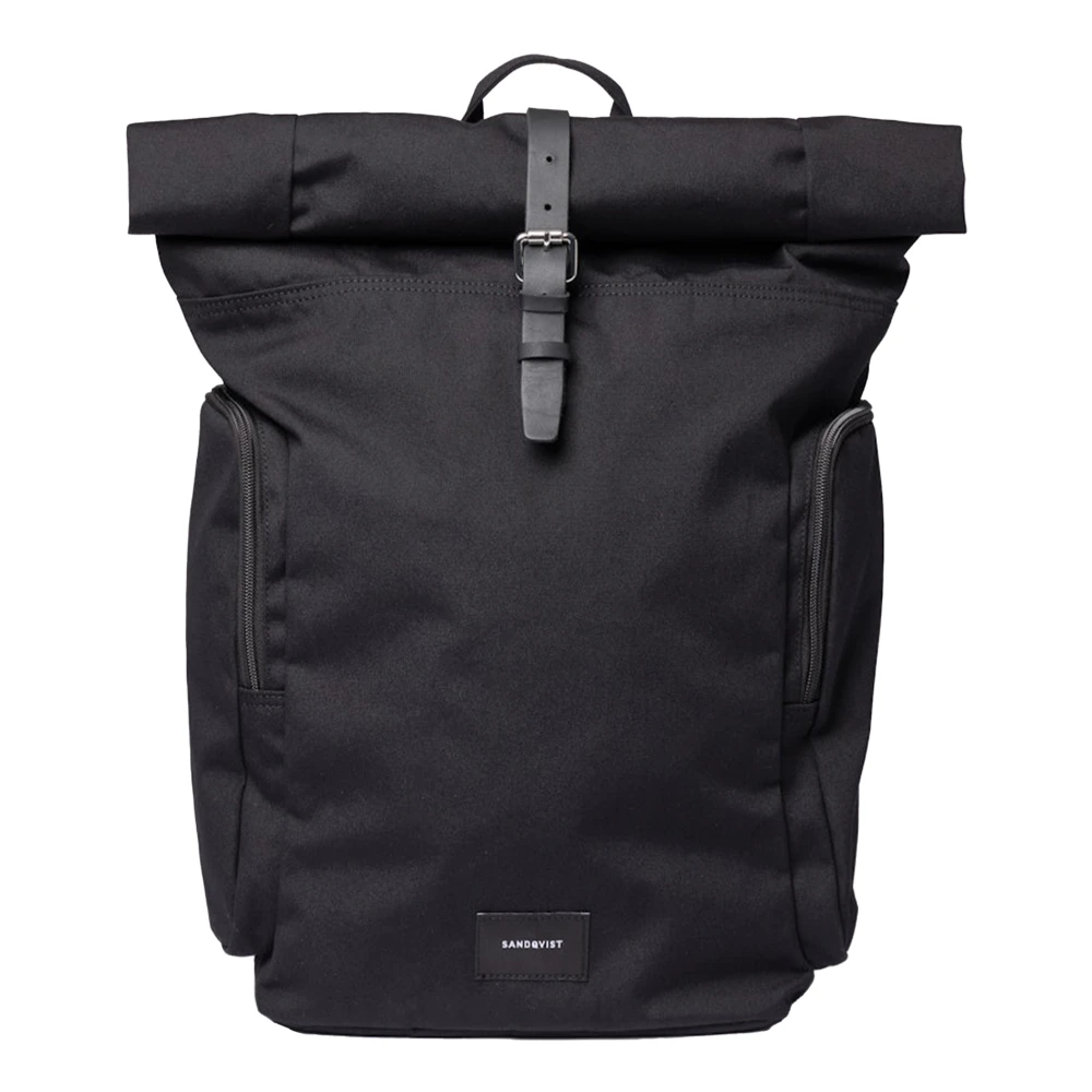 Sandqvist Unisex Black Backpack - Backpacks - One Size - Bags