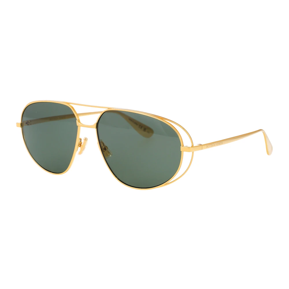 Bottega Veneta Unisex Yellow Sunglasses, 61 Mm, Aviator Sunglasses