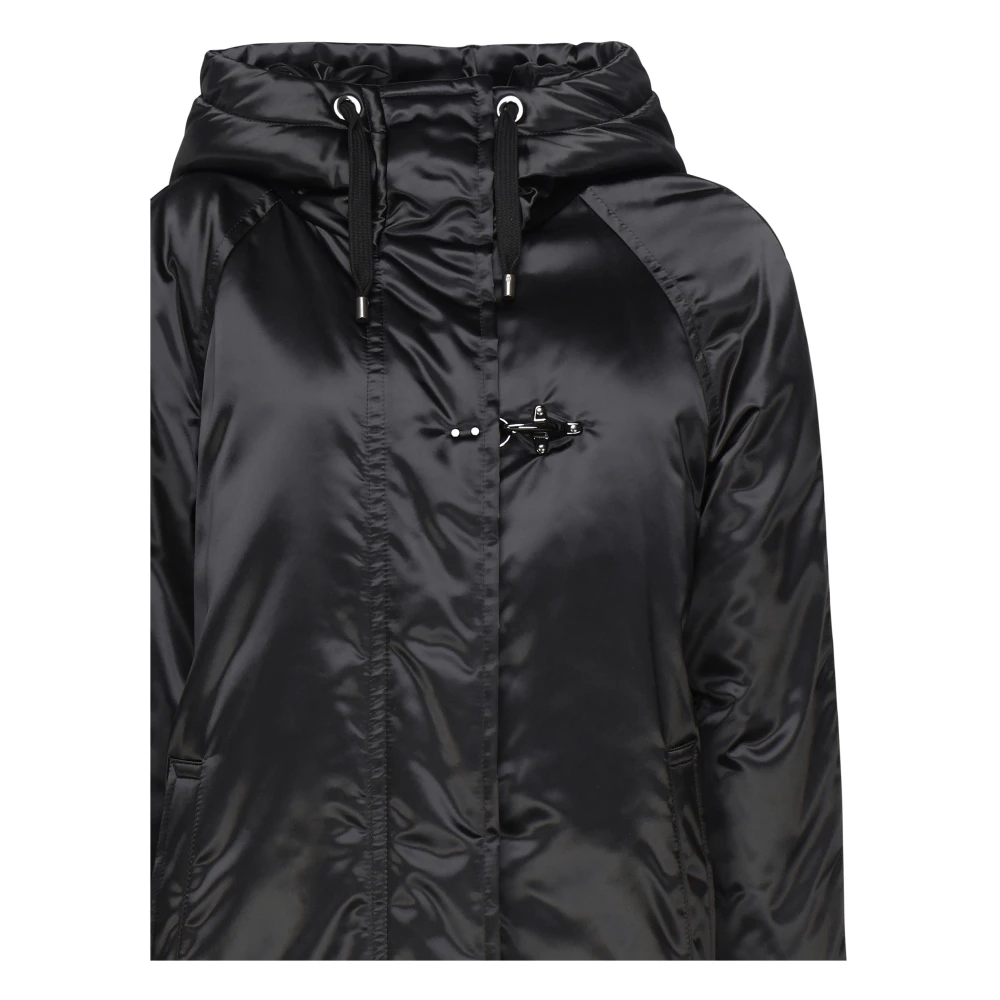 Fay Urban Long Pufferjas in Zwart Black Dames