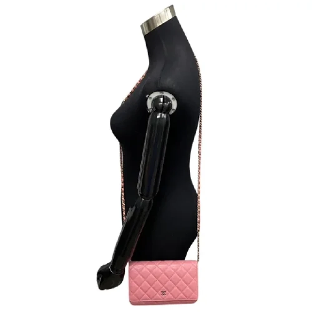 Chanel Vintage Pre-owned Fabric chanel-bags Pink Dames