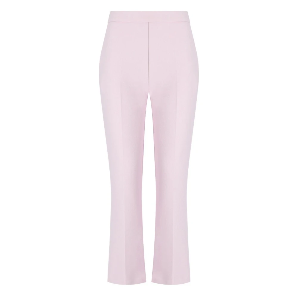 Elisabetta Franchi Roze Cropped Flared Broek Pink Dames