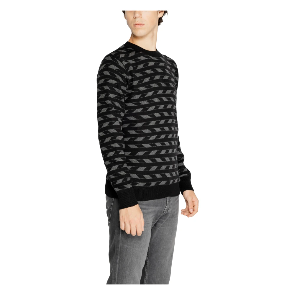 Antony Morato Heren Mohair Wol Trui Black Heren