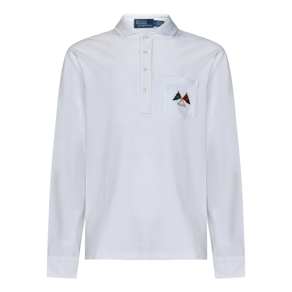 Polo Ralph Lauren Witte Polo T-shirts en Polos met Voorsluiting White Heren