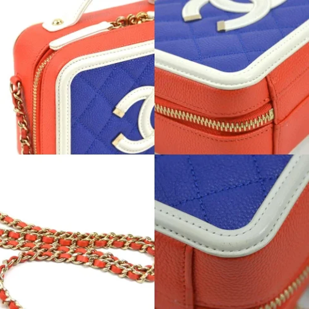 Chanel Vintage Pre-owned Leather shoulder-bags Blue Dames