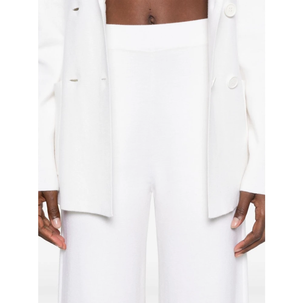 P.a.r.o.s.h. Roomkleurige Broek voor Vrouwen White Dames