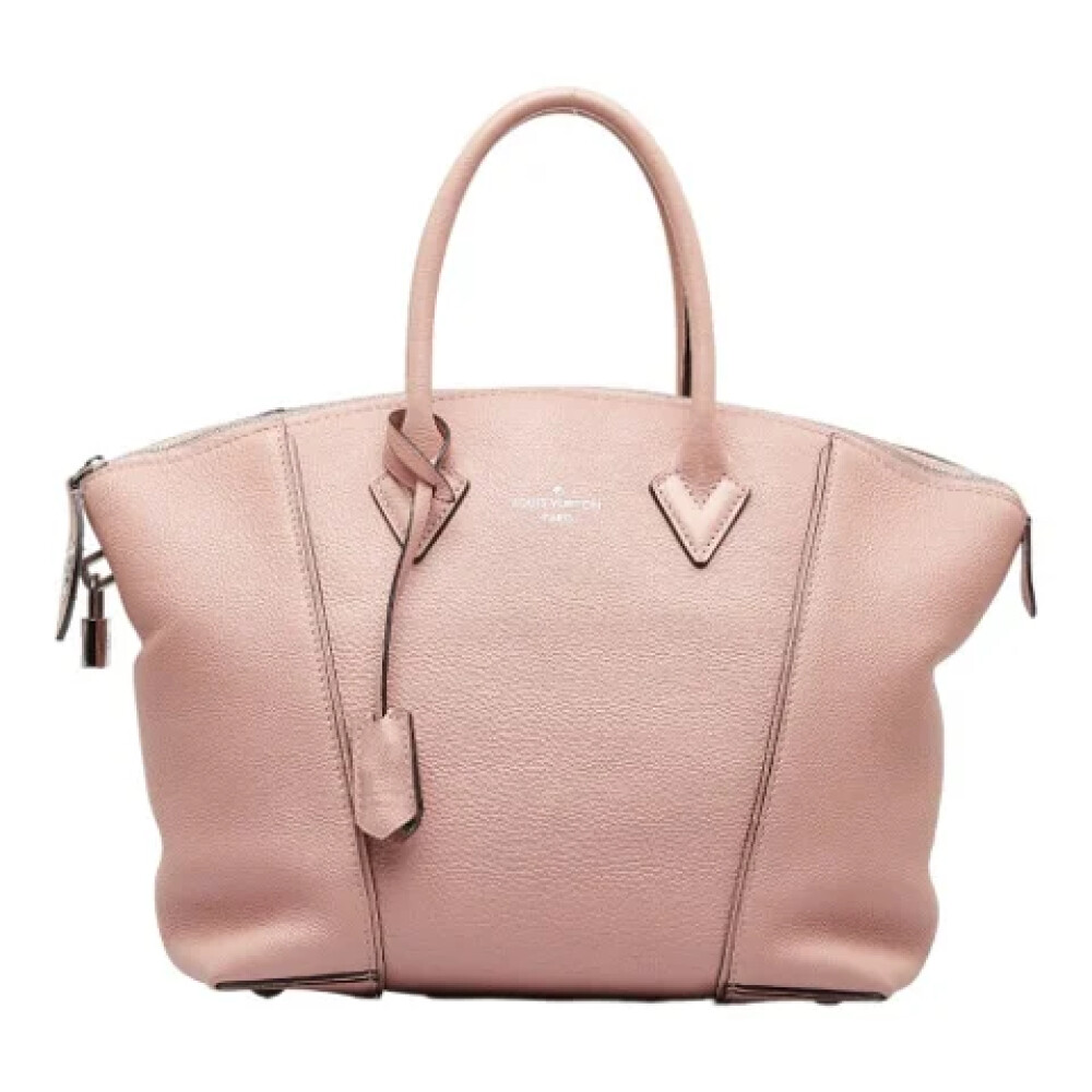 Tweedehands Roze Leren Louis Vuitton Schoudertassen Louis