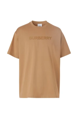 Brun Camel T-shirt med logotyp