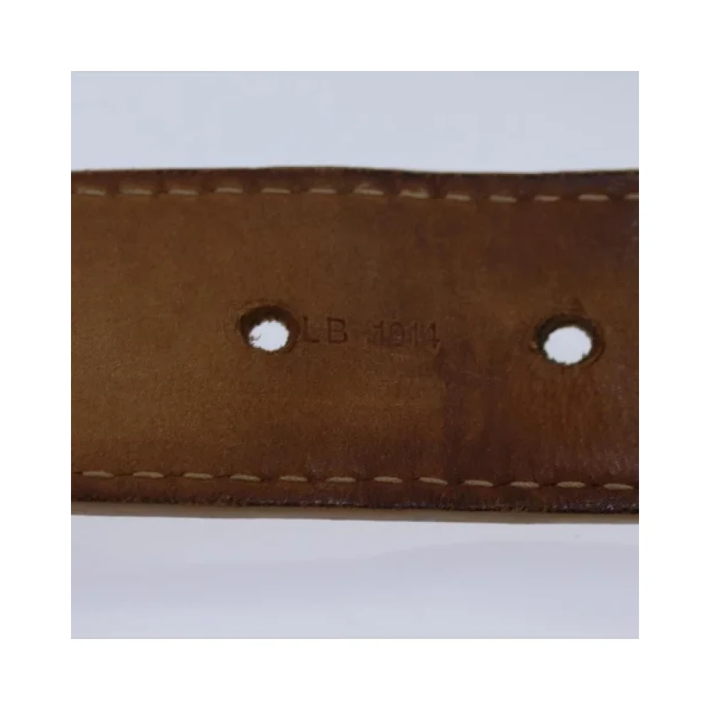 Louis Vuitton Vintage Pre-owned Leather belts Beige Dames